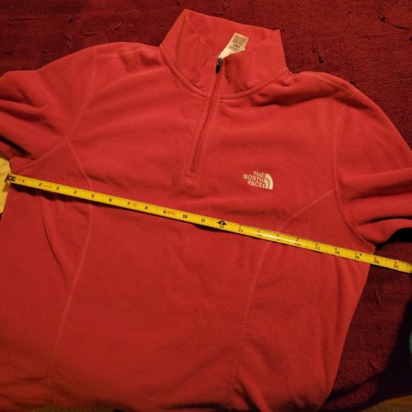 The North Face Hot Pink TKA Glacier ¼ Zip fleece  Large L - Picture 6 of 9